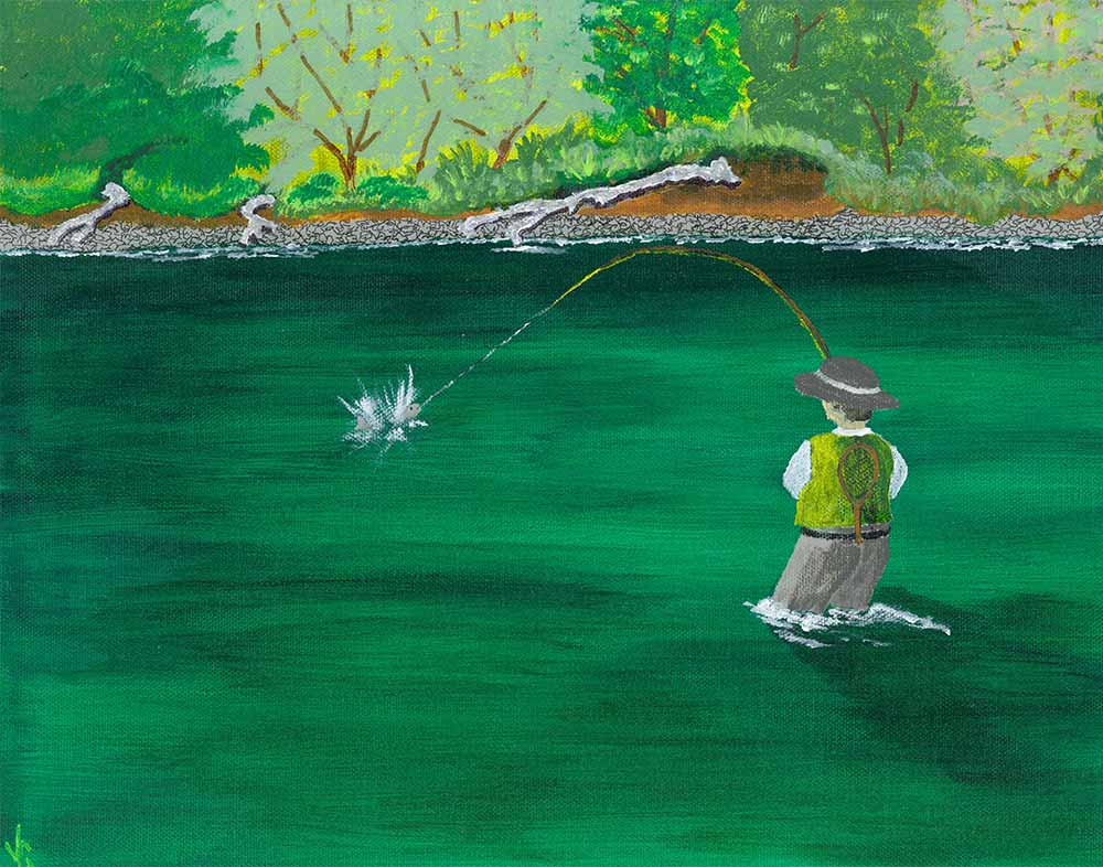 Fly Fishing Paintings by Josh Gerbert